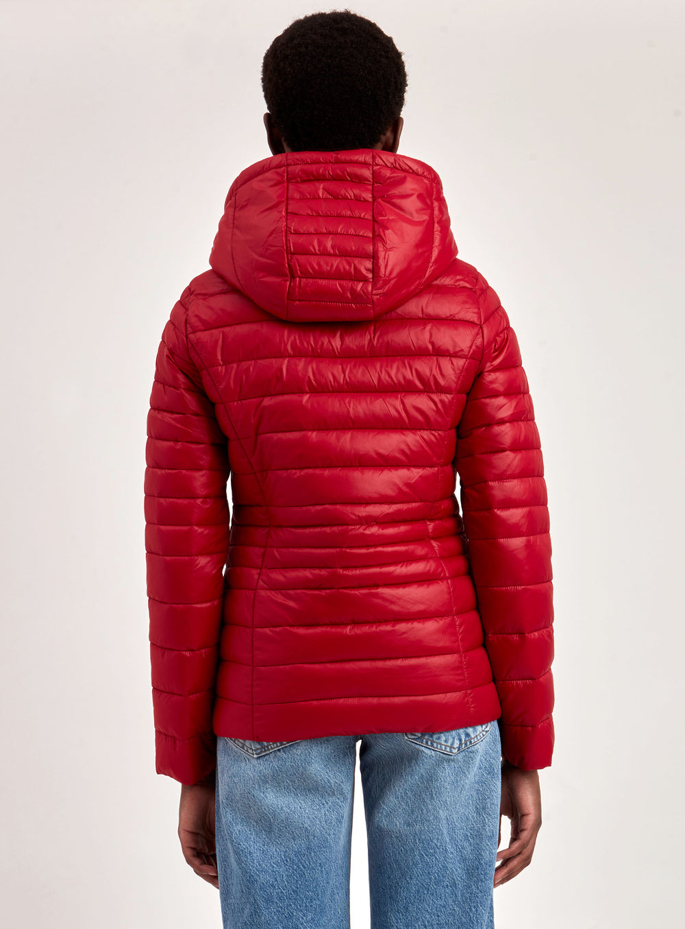 HOODED ULTRALIGHT PACKABLE JACKET-RED