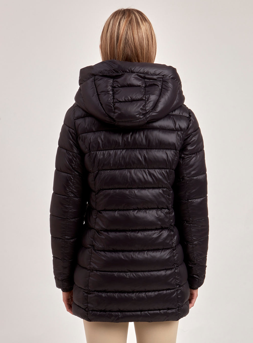 CLAUDIA | LONG MID-WEIGHT PUFFER COAT-BLACK||CLAUDIA | MANTEAU PUFFER LONG POIDS MOYEN-NOIR