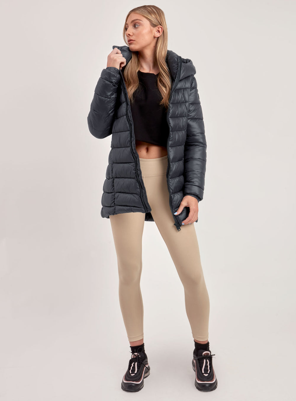 LONG PUFFER COAT PRO MID-WEIGHT W/ HOOD
-FOG