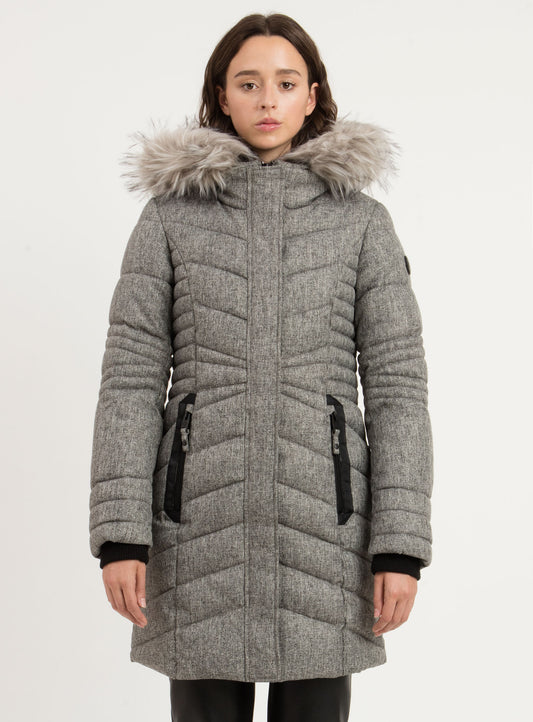 INSET HOODED
JACKET W/ POCKET TAPE
DETAIL & REMOVA
-CHARCOALMIX