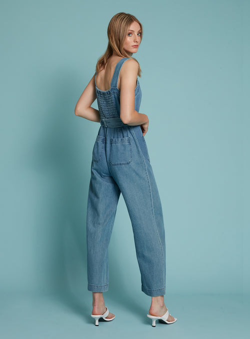 Medium indigo denim||Jean indigo moyen