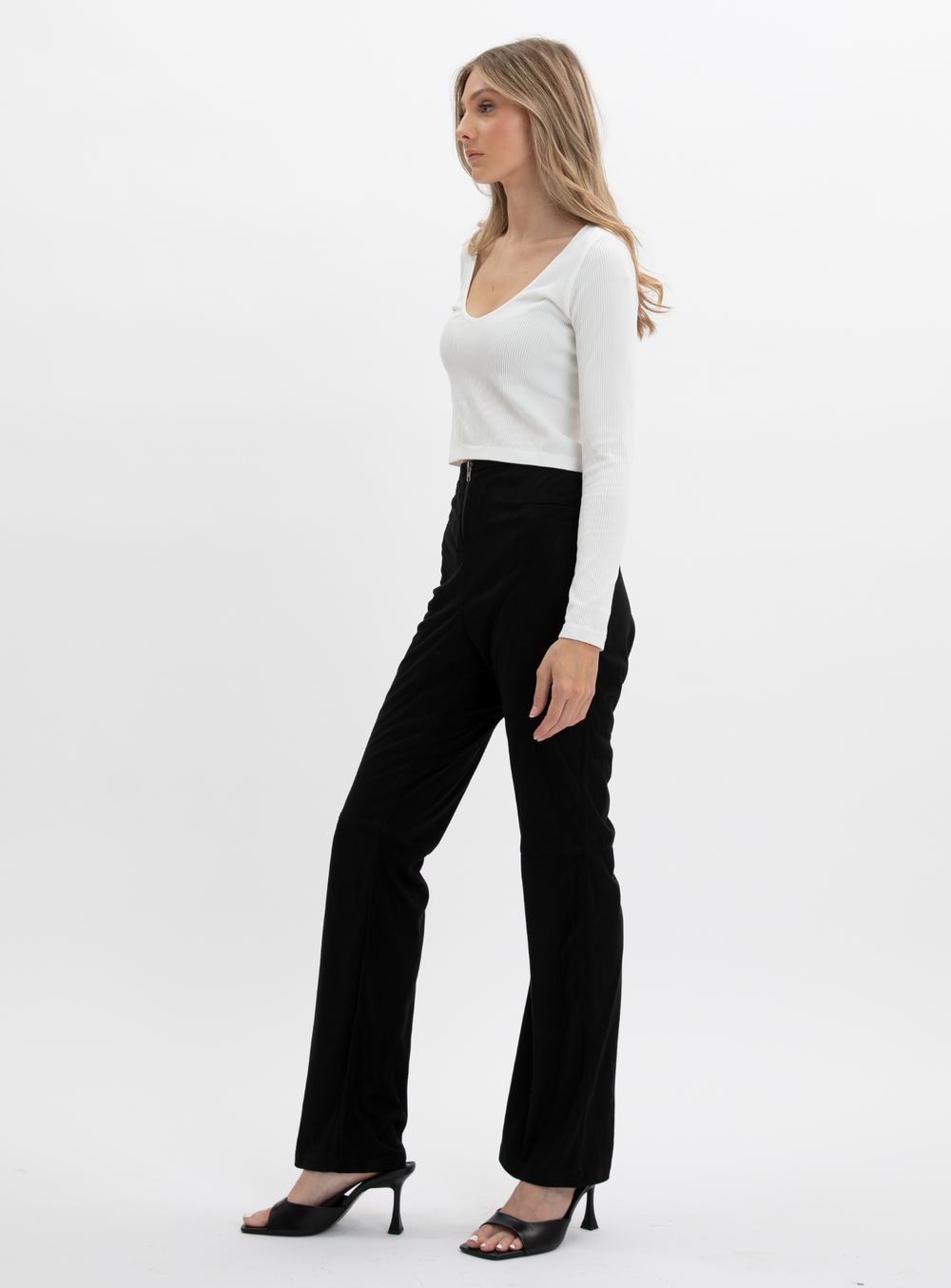 VICTORIA Flare pant with zip Point Zero
