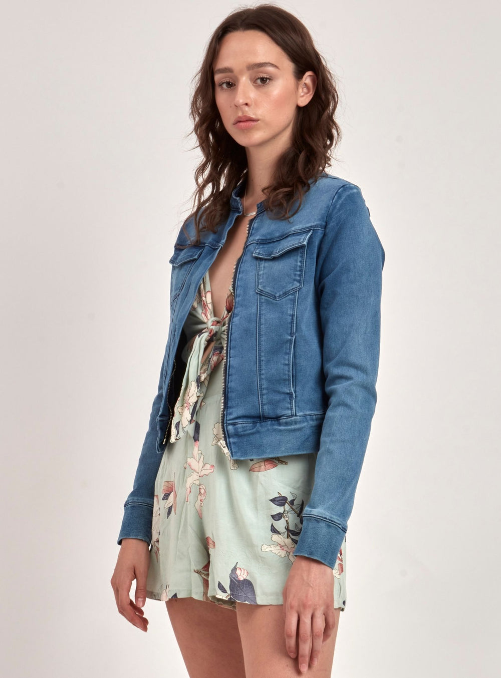 DALIAH | MIDINDIGO DENIM JACKET || DALIAH | VESTE EN DENIM INDIGO