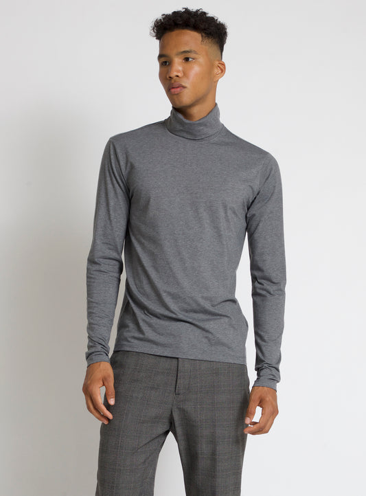 OWEN | ORGANIC COTTON TURTLENECK T-SHIRT||OWEN | T-SHIRT COL ROULÉ EN COTON BIOLOGIQUE