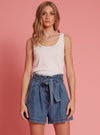 Medium Indigo Denim||Denim indigo moyen