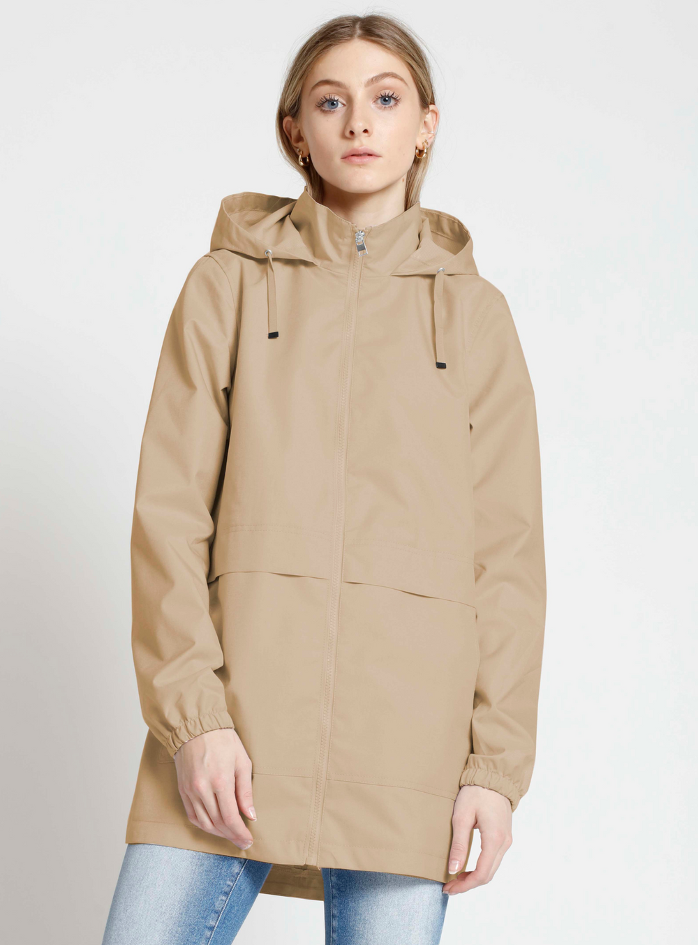 Khaki rain jacket women's deals